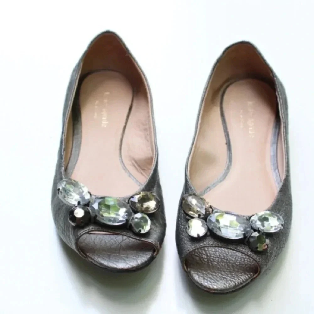 Kate Spade jeweled flats